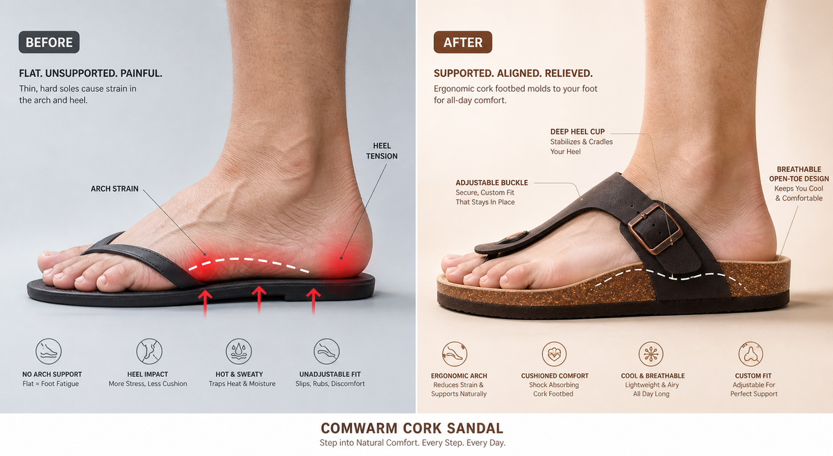 ArchWallk Cork Sandals for Women - lifestyle photo