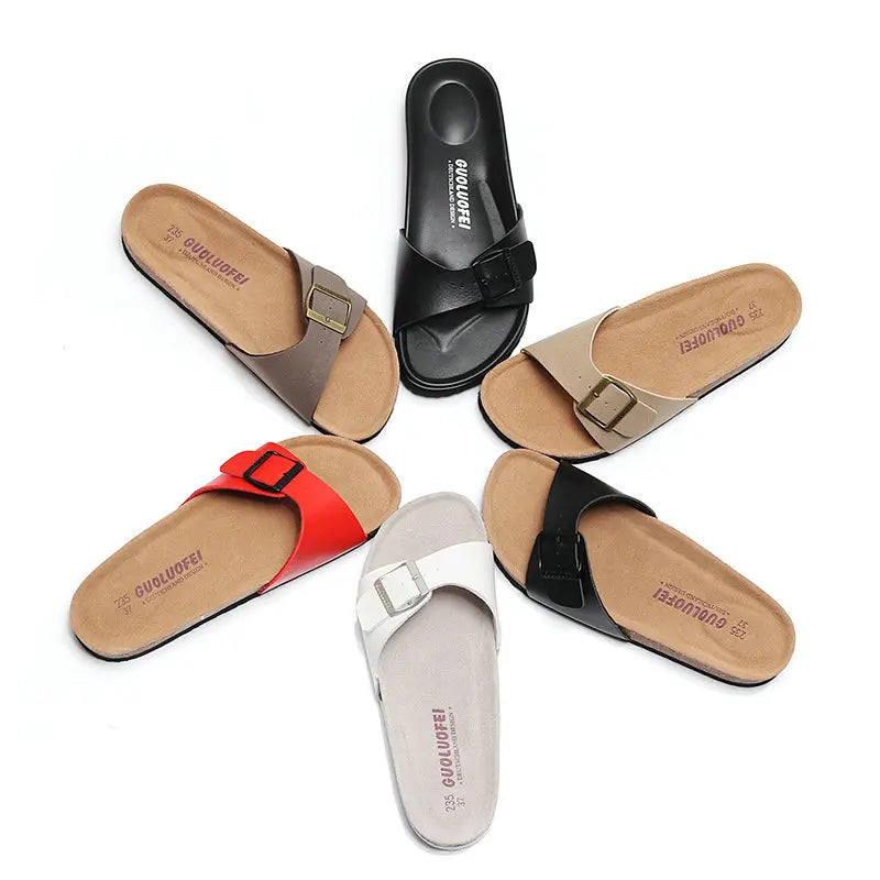 ArchWallk cork beach slippers - cork sole detail