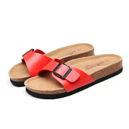 ArchWallk cork beach slippers - natural cork footbed